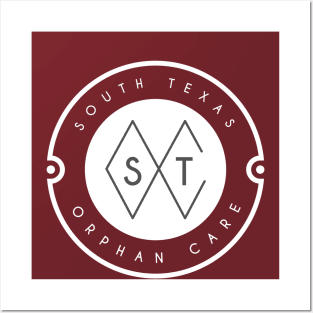 South Texas Orphan Care Logo in White Posters and Art